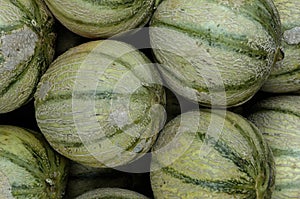Stall of muskmelons