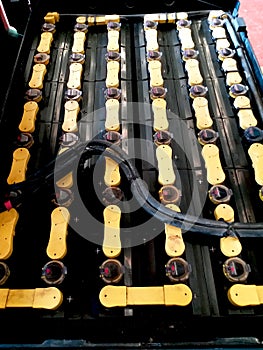 Stall of panelboard of battery power.