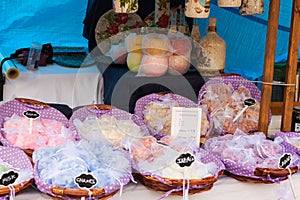Stall, selling air fresheners, on \