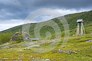 Staloluokta Same Church, Mountain Station In Padjelanta National Park