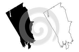 Stamford City, Connecticut United States cities, United States of America, usa city map vector illustration, scribble sketch