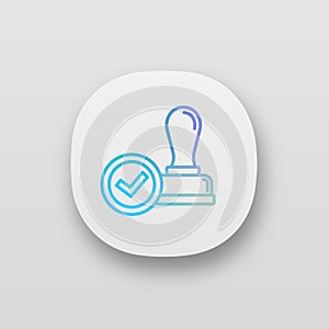 Stamp approved app icon