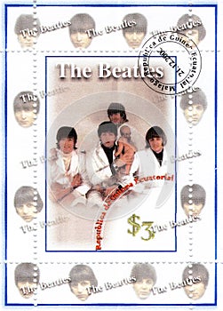 Stamp with Beatles