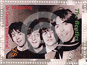 Stamp with Beatles