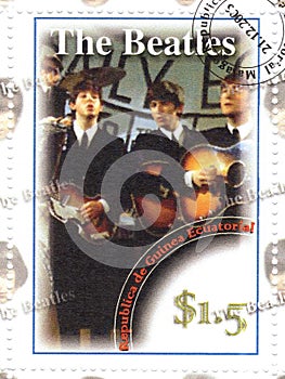 Stamp with The Beatles