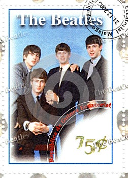 Stamp with The Beatles