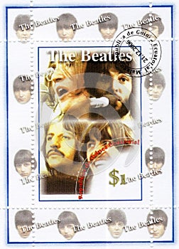 Stamp with The Beatles