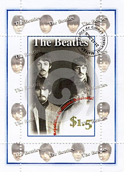 Stamp with Beatles