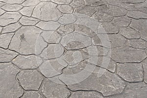 Stamp concrete texture pattern and background.