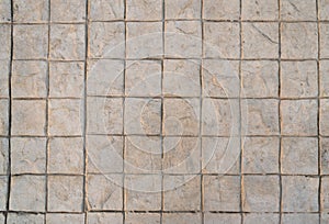 Stamp concrete texture pattern and background.