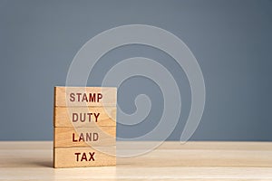 Stamp duty land tax SDLT concept.