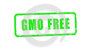 Stamp GMO FREE, luma matte