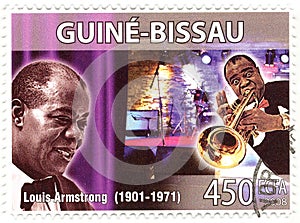 Stamp with Louis Armstrong