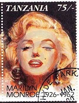Stamp with Marilyn Monroe