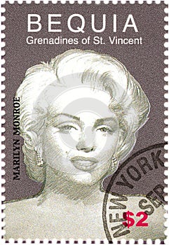 Stamp with Marilyn Monroe