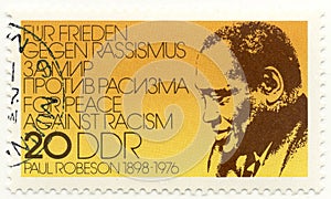 Stamp with Paul Robeson