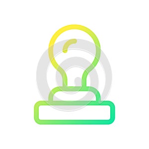 Stamp pixel perfect gradient linear ui icon