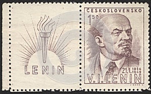 Stamp printed in the Czechoslovakia. Stamp printed by Czechoslovakia.