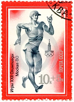 A Stamp Printed By USSR Games Olympics, Moscow - 80, Circa 1980