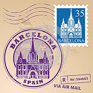 Stamp set Barcelona