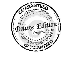 Stamp with text Deluxe edition