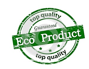 Stamp with text Eco product