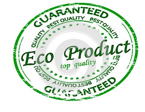 Stamp with text Eco product