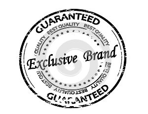 Stamp with text Exclusive brand