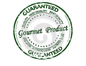 Stamp with text Gourmet product