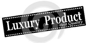 Stamp with text Luxury product