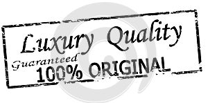 Stamp with text Luxury quality