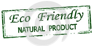 Stamp with text Natural product