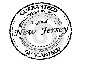 Stamp with text New Jersey