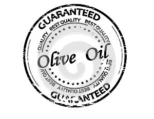 Stamp with text Olive oil