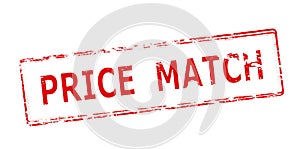 Stamp with text Price match