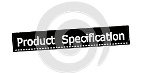 Stamp with text Product specification