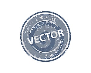 Stamp vector texture. Rubber cliche imprint. Web or print design element for sign, sticker, label.
