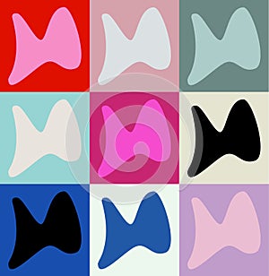 Abstract papillon butterfly