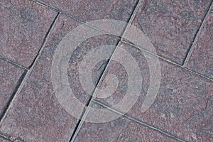 Stamped cement bricks photo