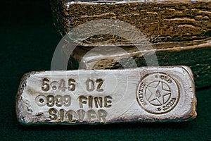 Stamped Silver Bullion Bars photo