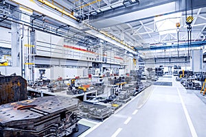 stamping lines in a car factory