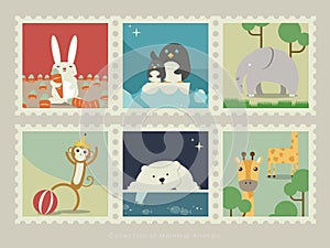 Stamps of mammal animal 2