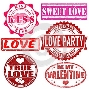 Stamps set for Valentine day