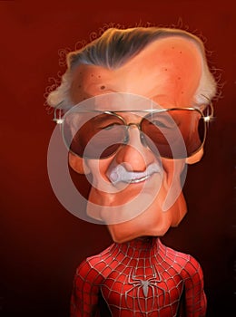 Stan Lee Caricature portrait