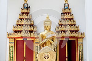 Stand buddha image in Temple