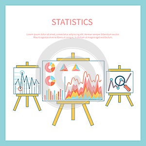 Stand with charts and parameters