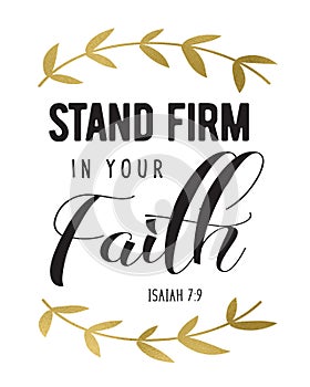 Stand Firm in your Faith