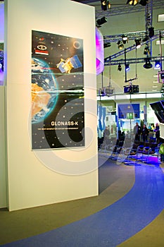 Stand of the Glonass-K in CEBIT computer expo