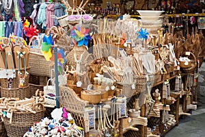 Stand of handicrafts