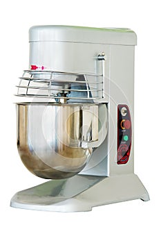 Stand mixer isolated on a white background.